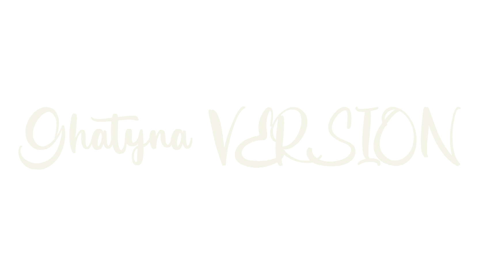 Ghatyna VERSION, script font preview