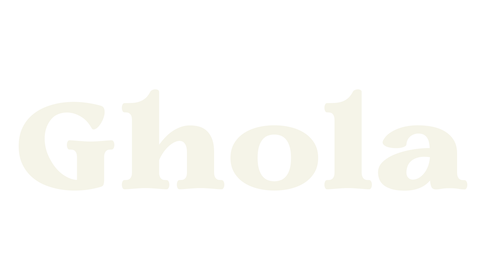 Ghola, retro font preview