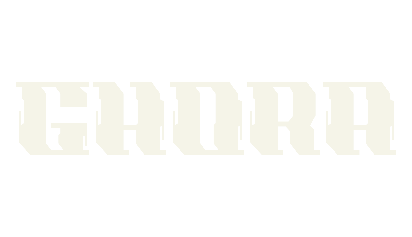 GHORA, sci-fi font preview