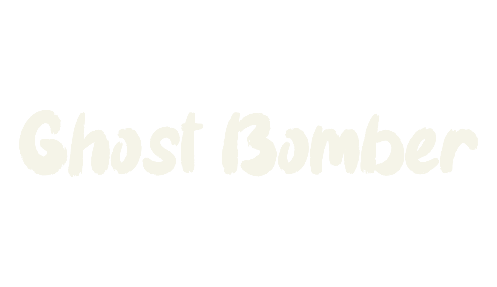 Ghost Bomber, ghost font preview