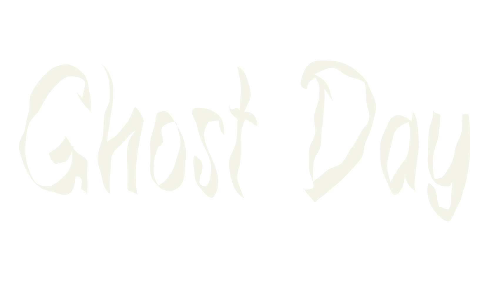 Ghost Day, creepy font preview