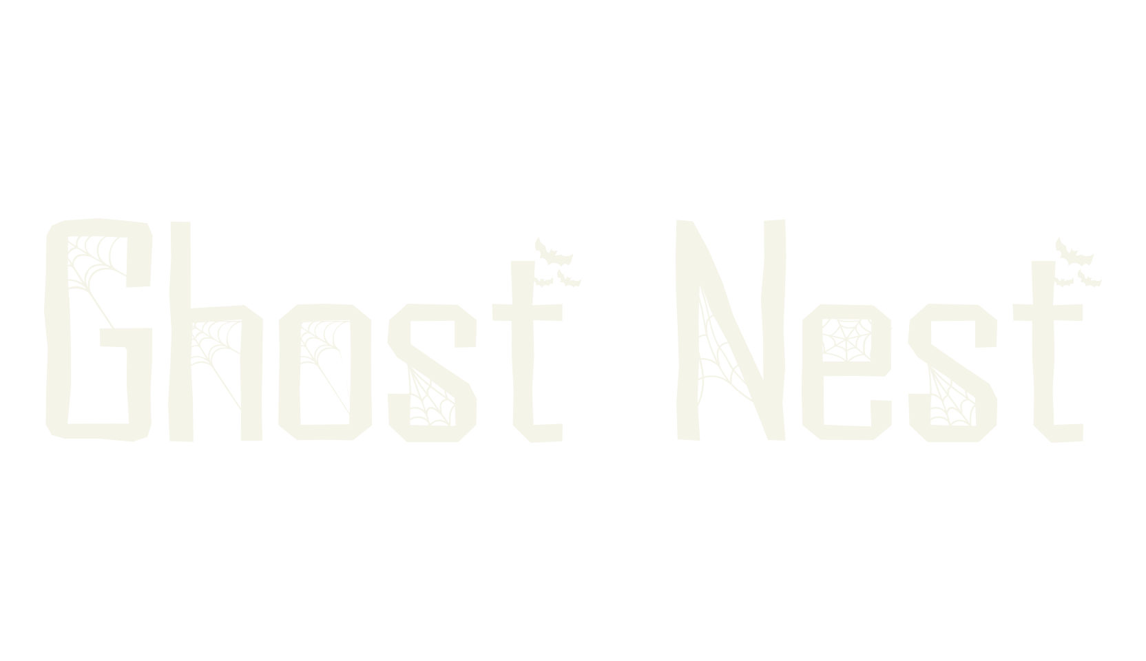Ghost Nest, halloween font preview
