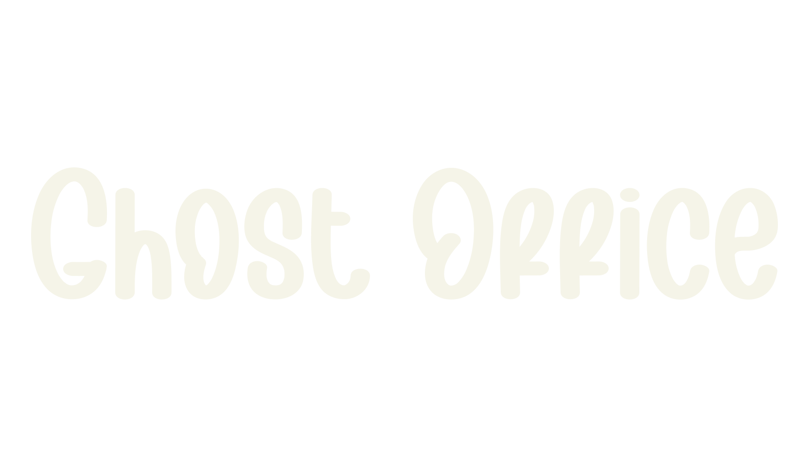 Ghost Office, handwriting font preview