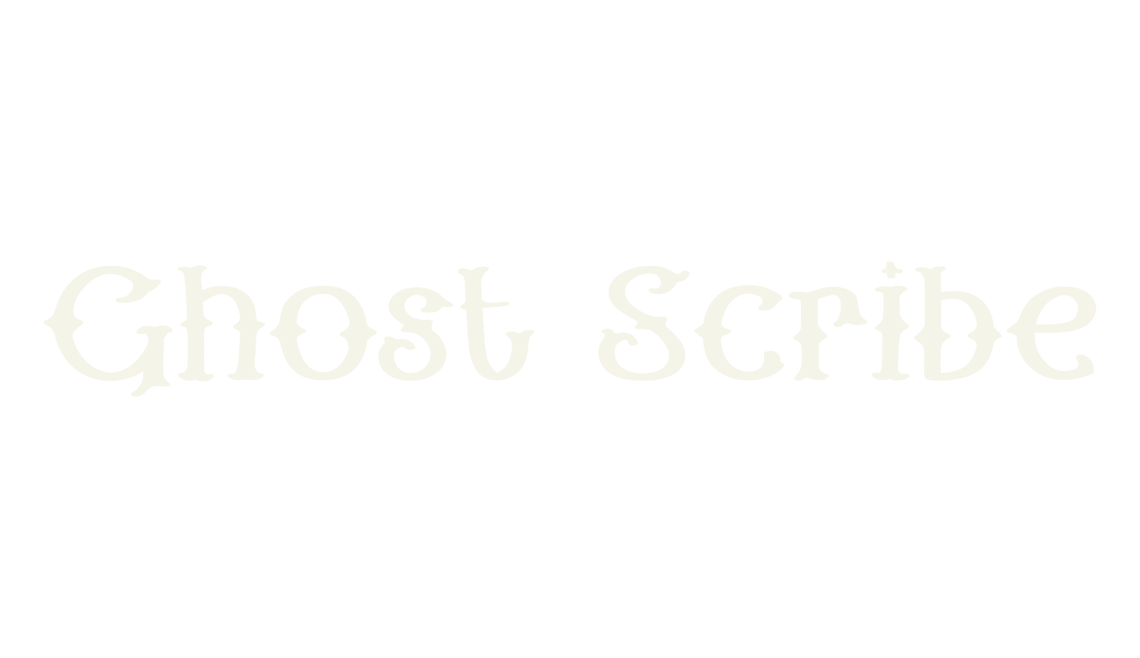 Ghost Scribe, gothic font preview