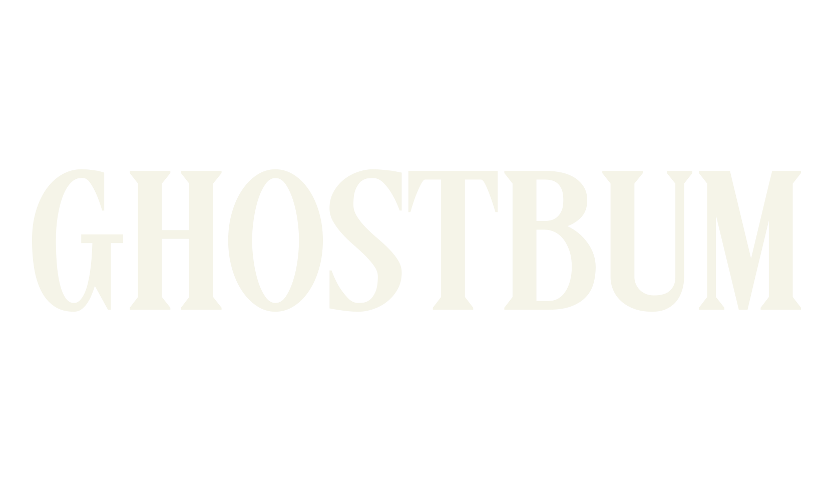 Ghostbum, horror font preview