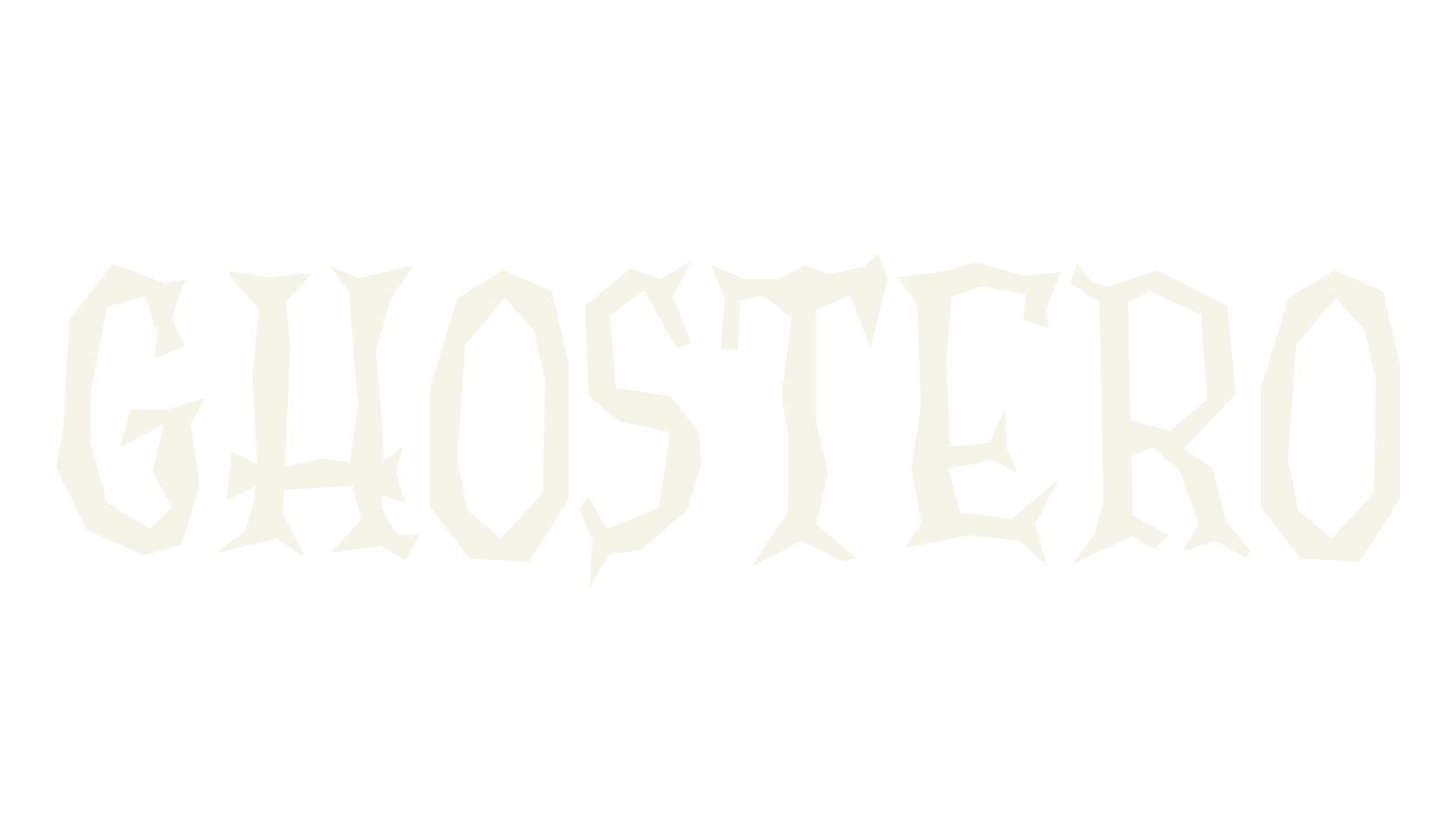 Ghostero, halloween font preview
