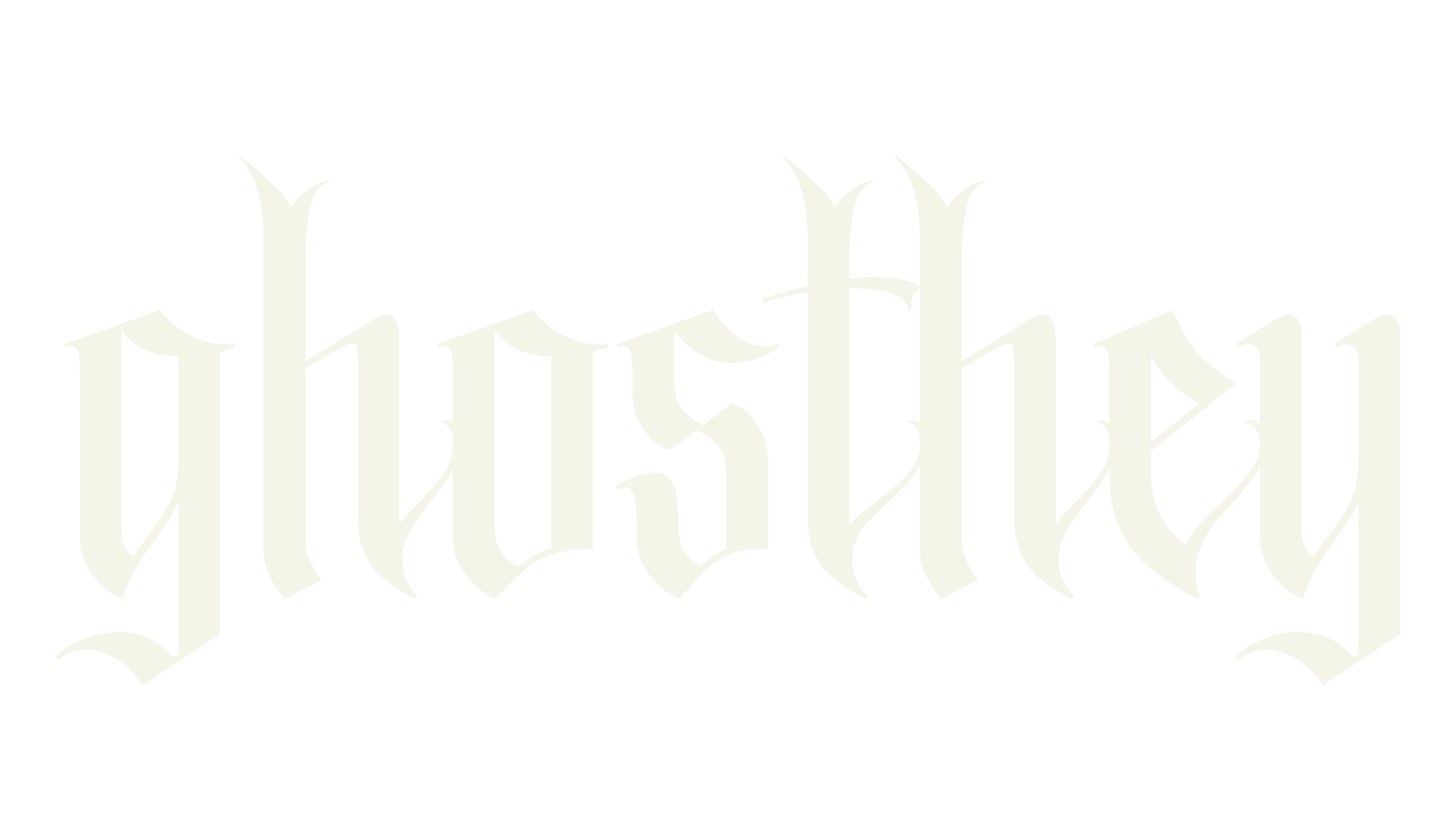 ghosthey, fantasy font preview