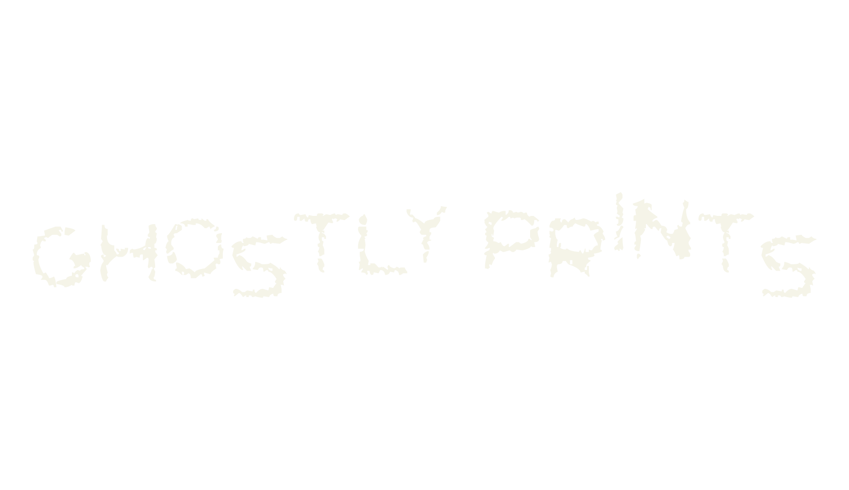 Ghostly Prints, fantasy font preview