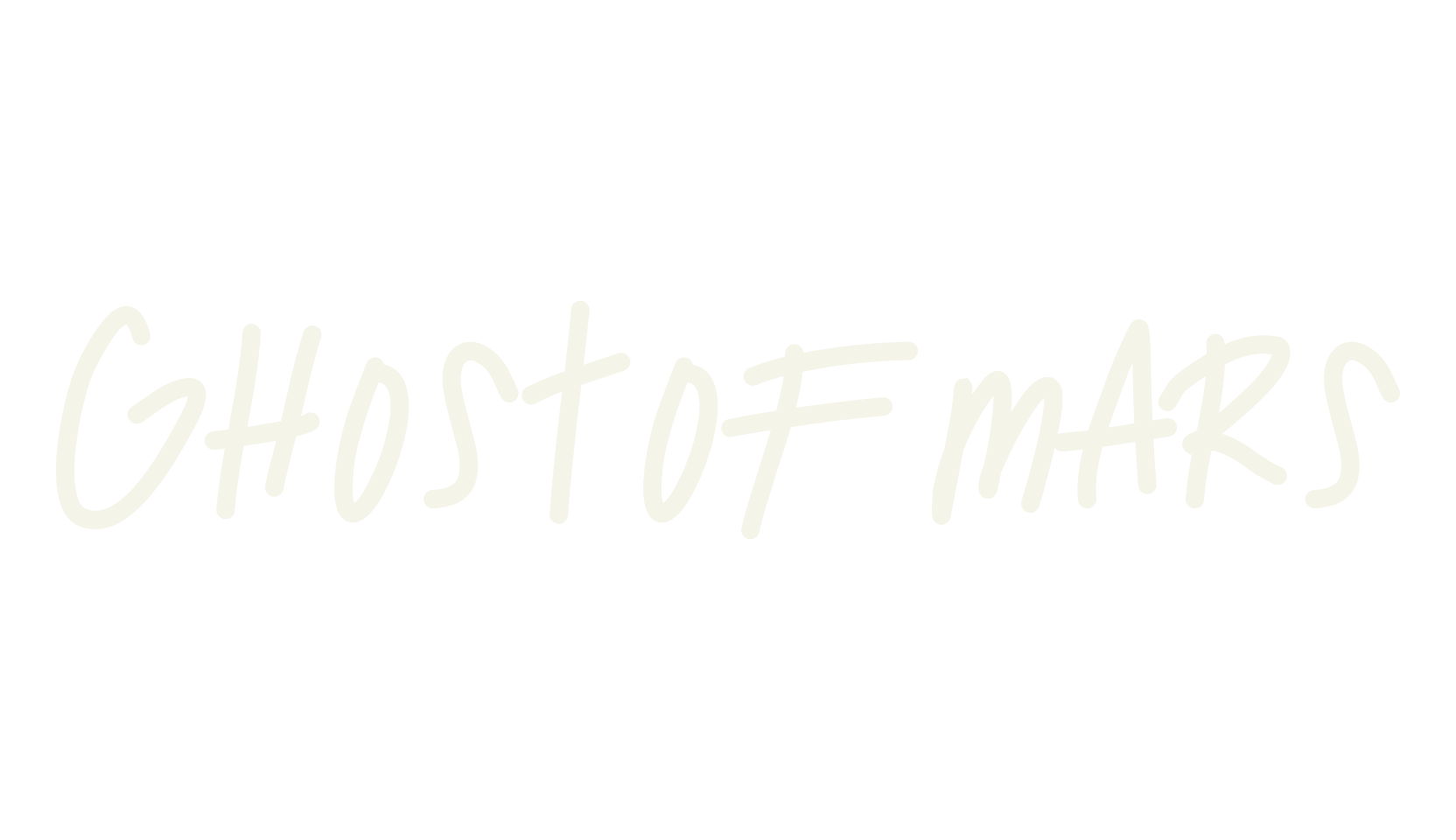 GhostOfMars, handwritten font preview