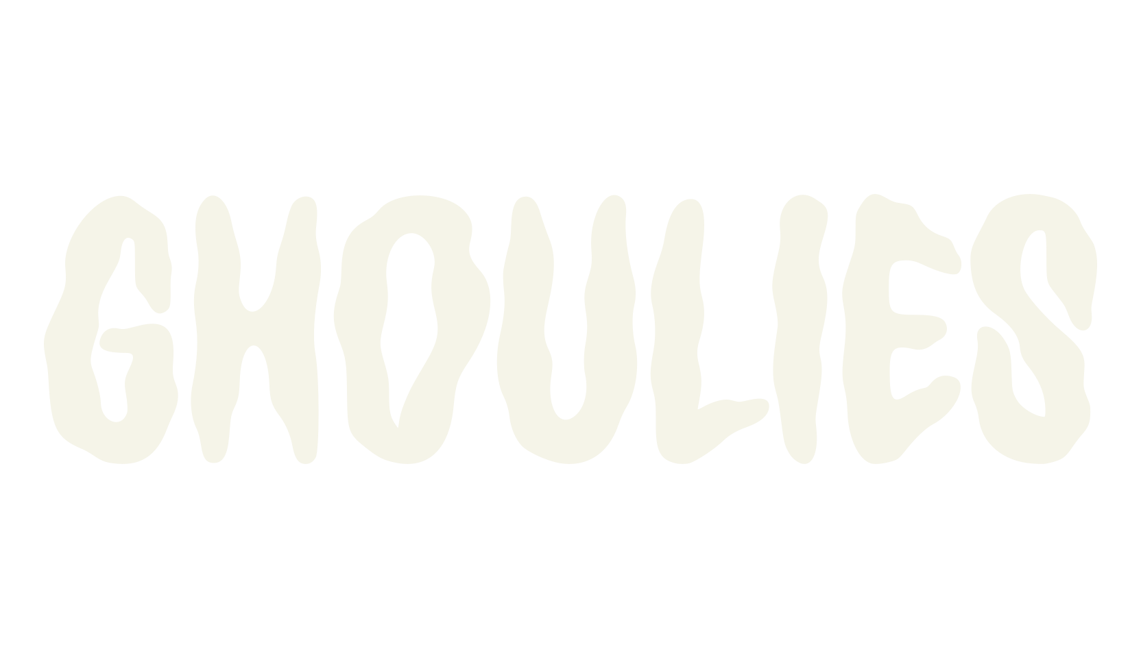Ghoulies, halloween font preview
