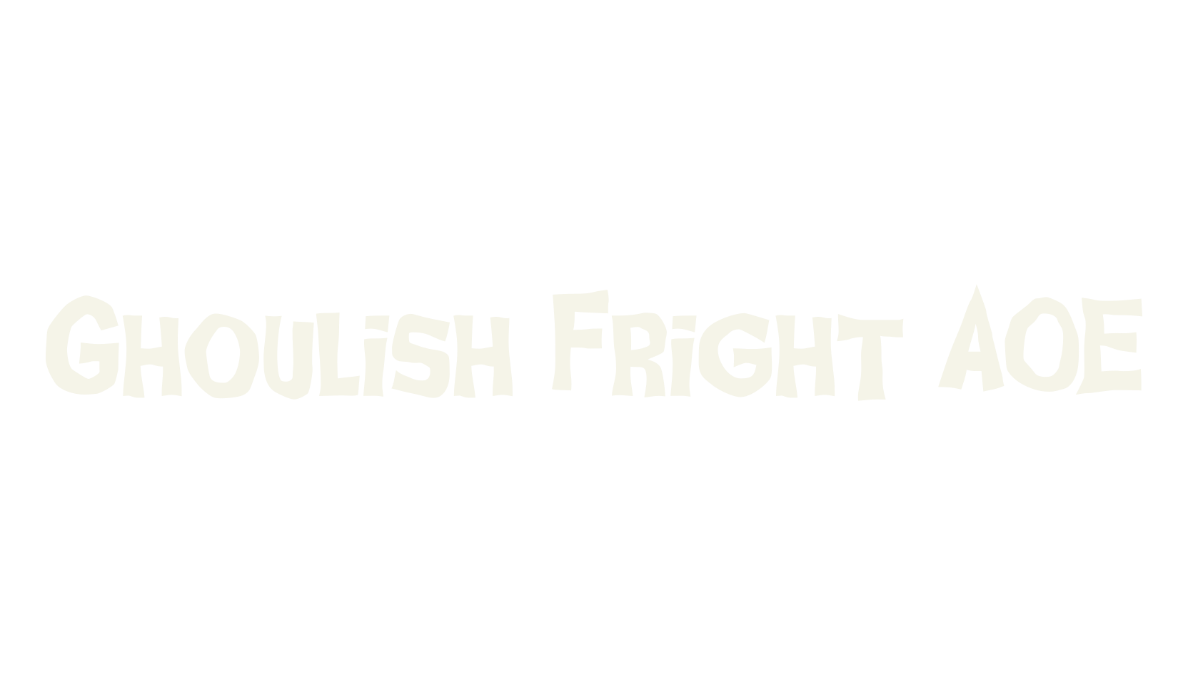 Ghoulish Fright AOE, display market font preview