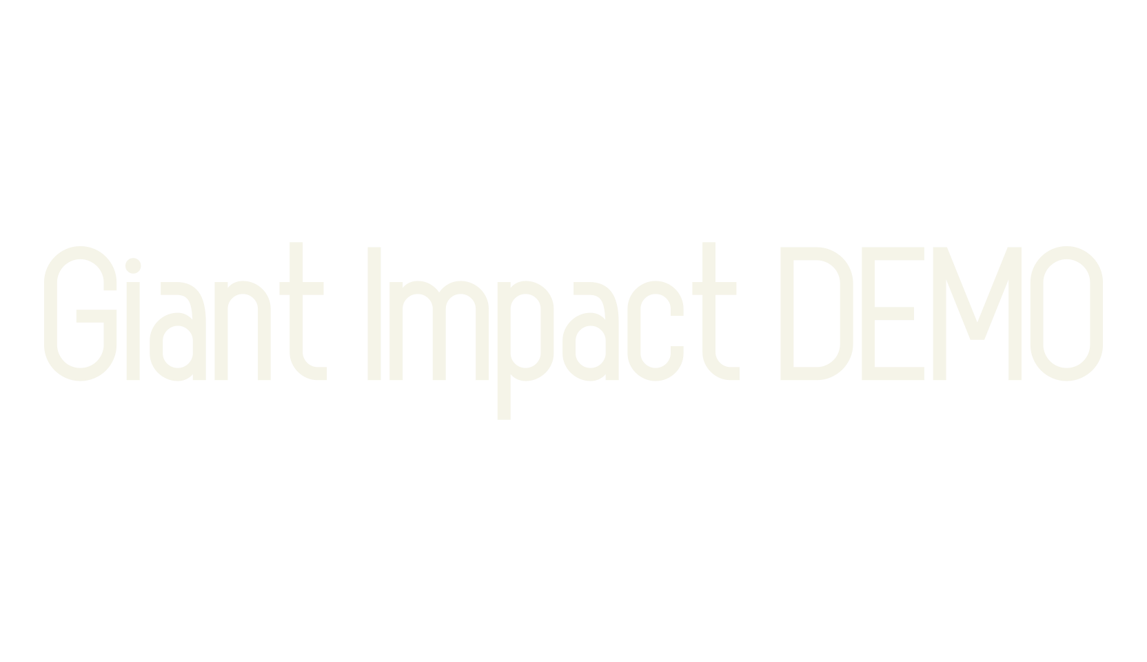 Giant Impact DEMO, professional font preview