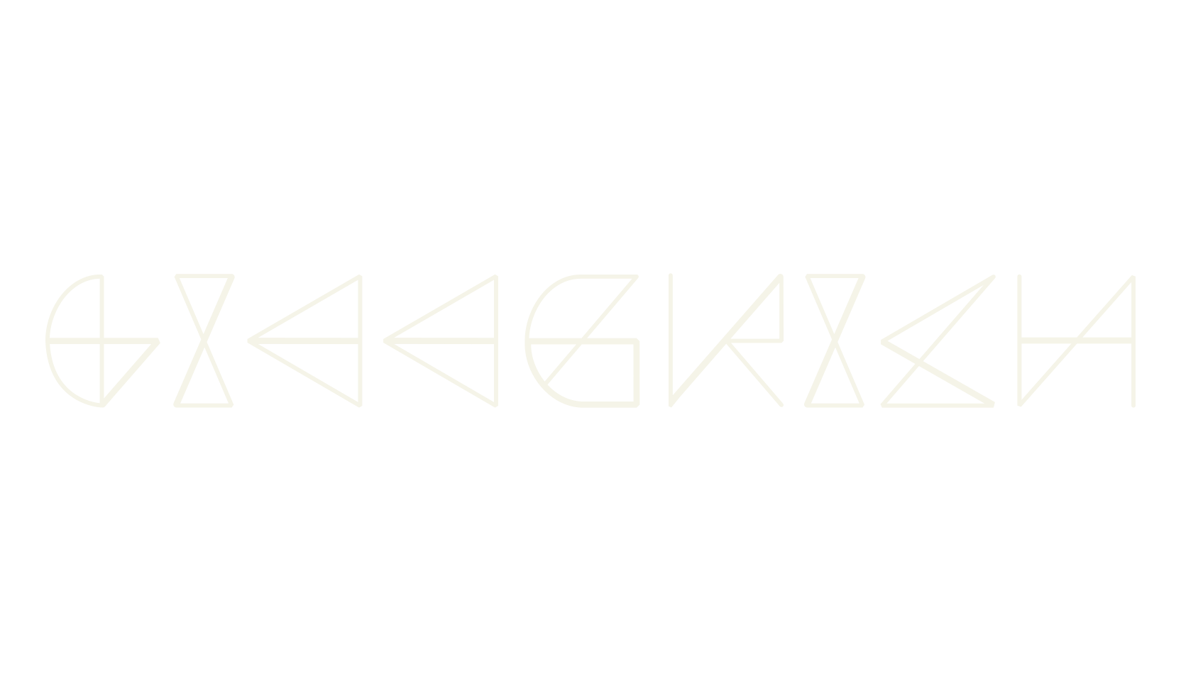 Gibberish, bizarre font preview