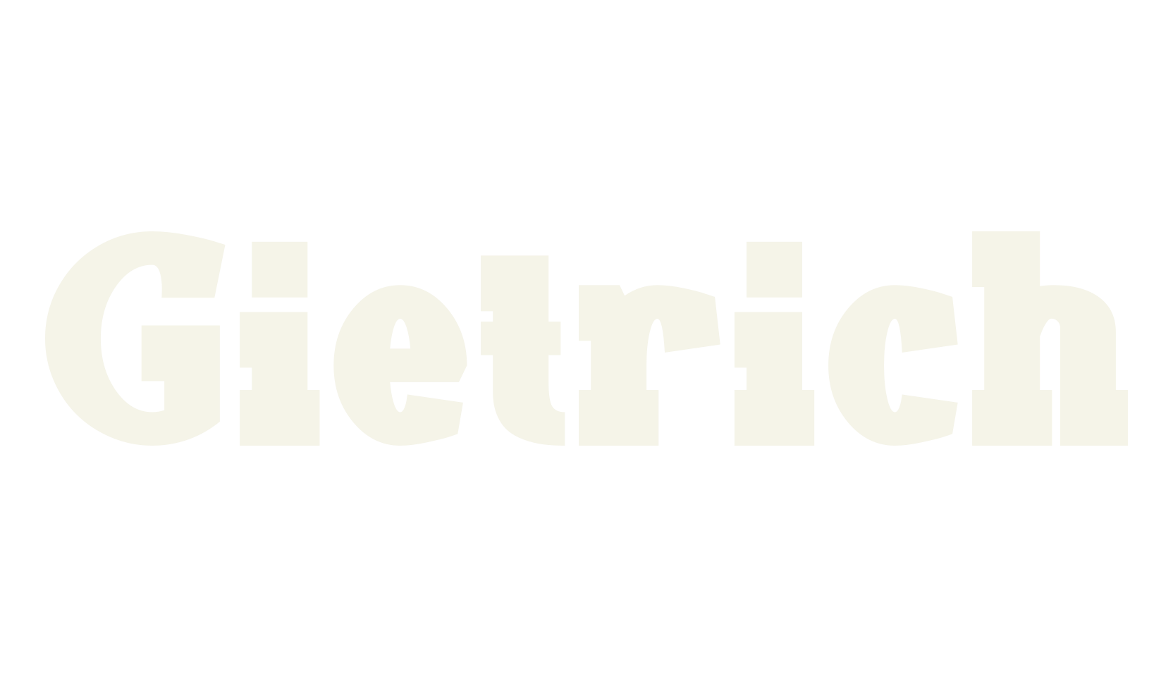 Gietrich, sans serif font preview