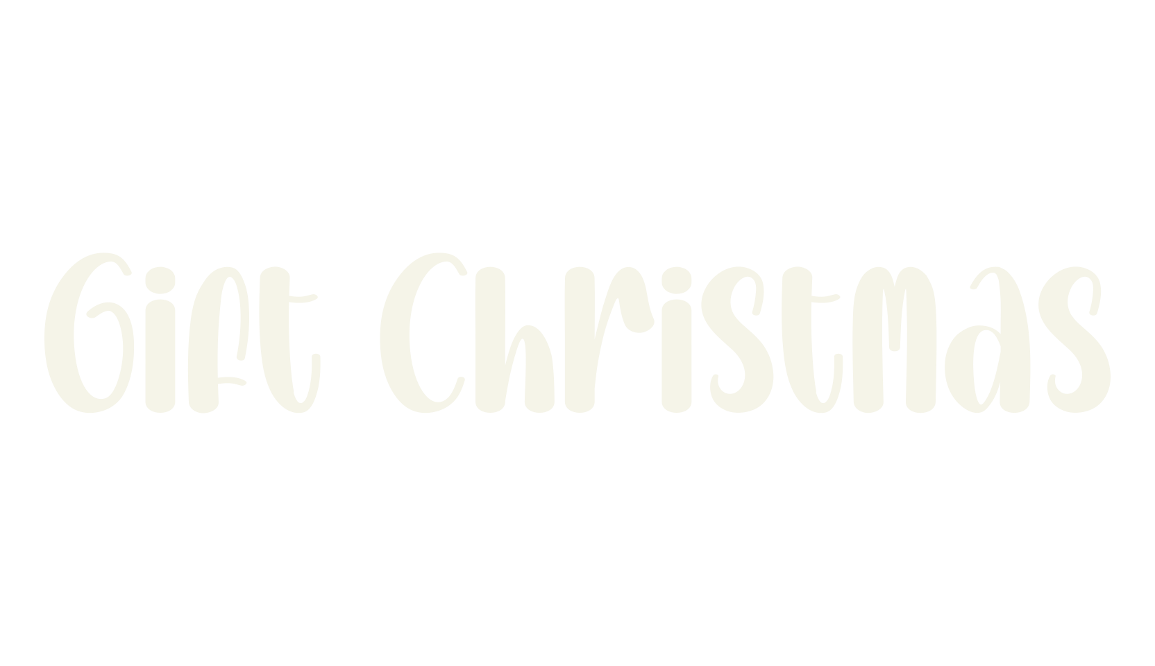 Gift Christmas, cute font preview
