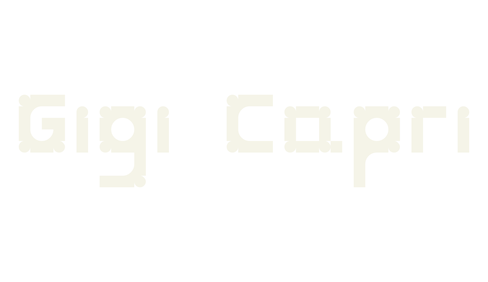 Gigi Capri, display font preview