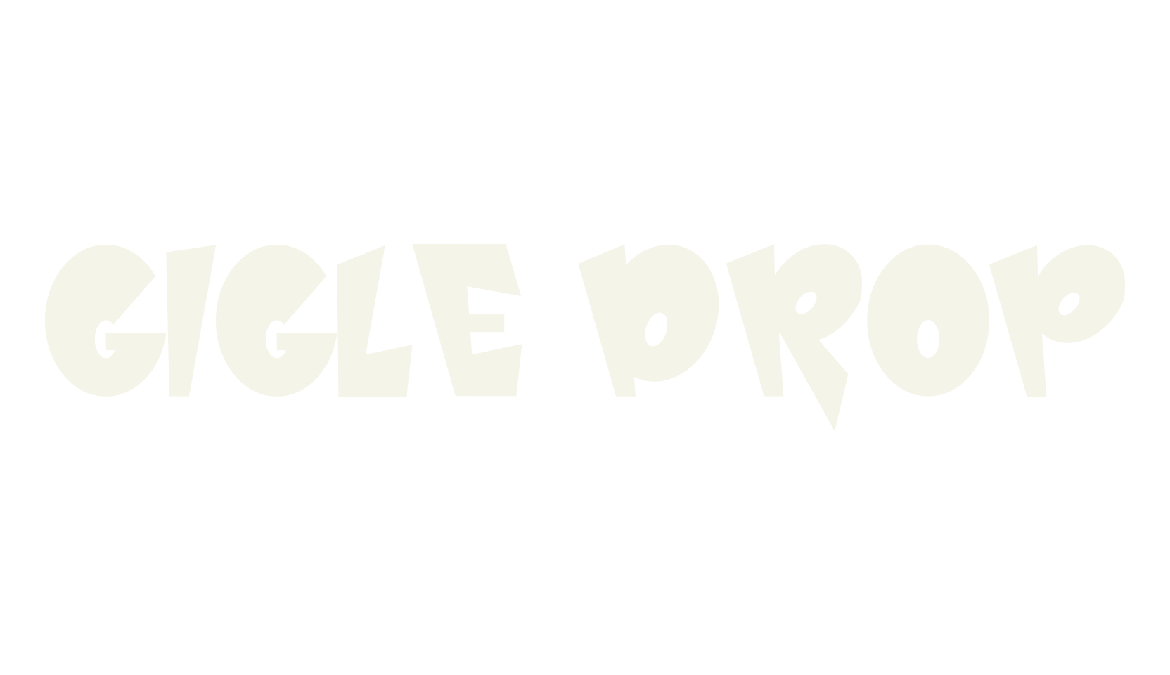 GIGLE DROP, 1990s font preview