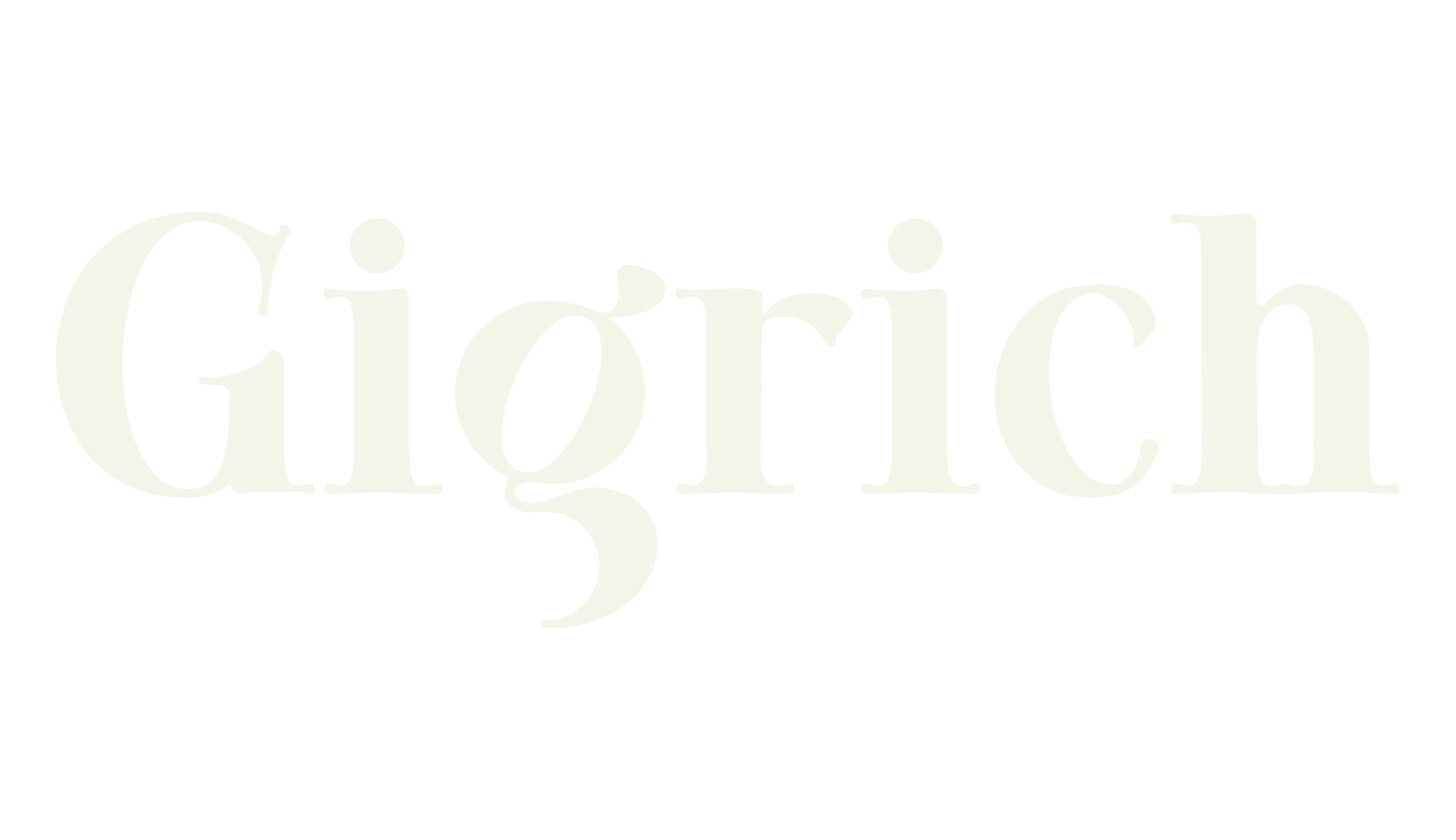 Gigrich, retro font preview
