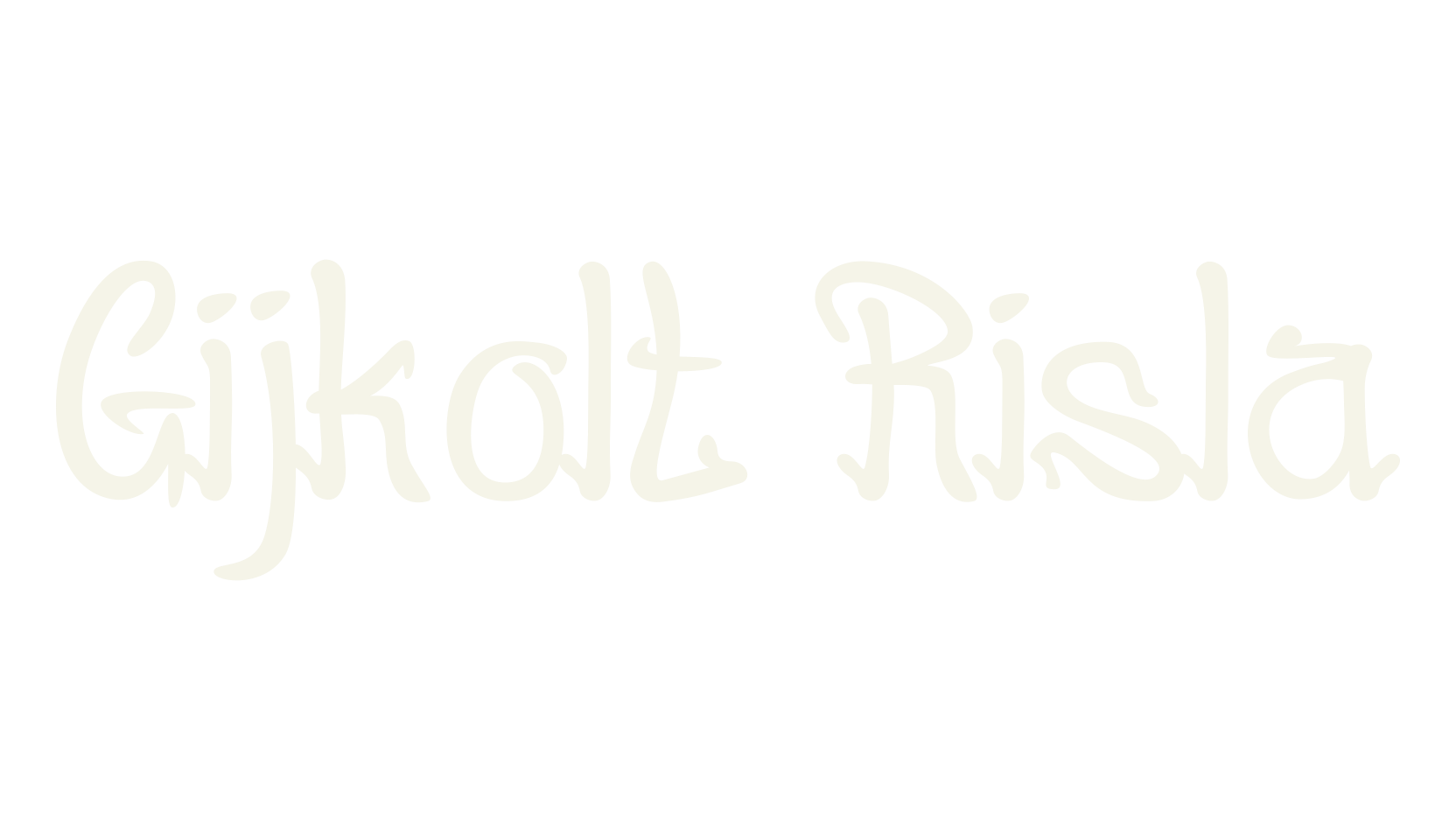 Gijkolt Risla, funky font preview