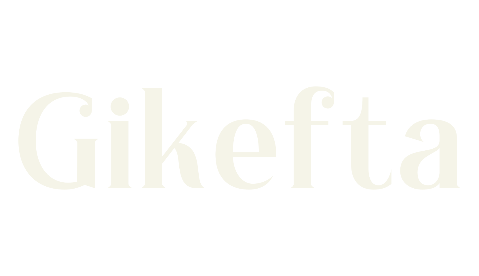 Gikefta, serif font preview