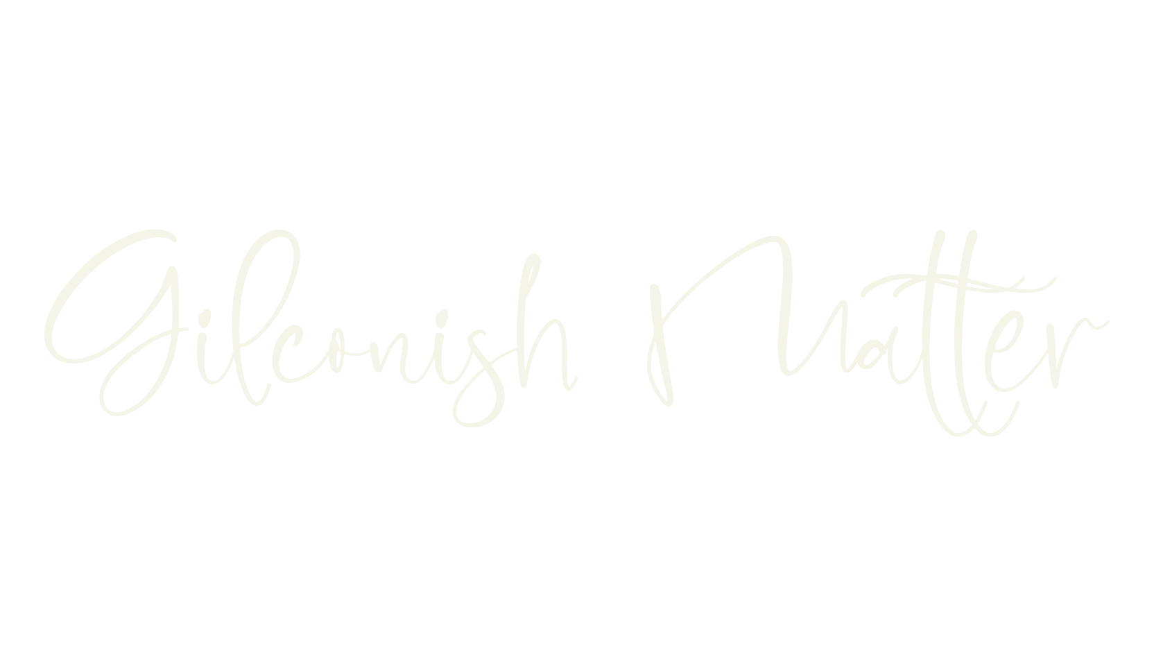 Gilconish Matter, script font preview