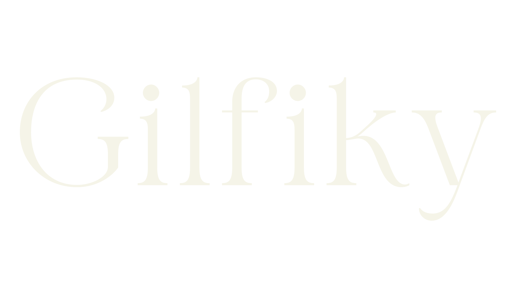 Gilfiky, ligatures font preview