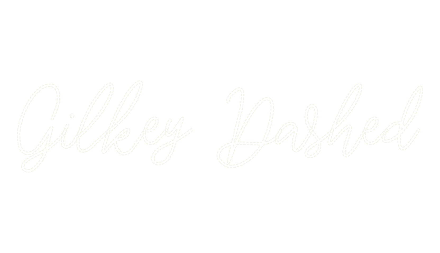 Gilkey Dashed, fashion script font preview