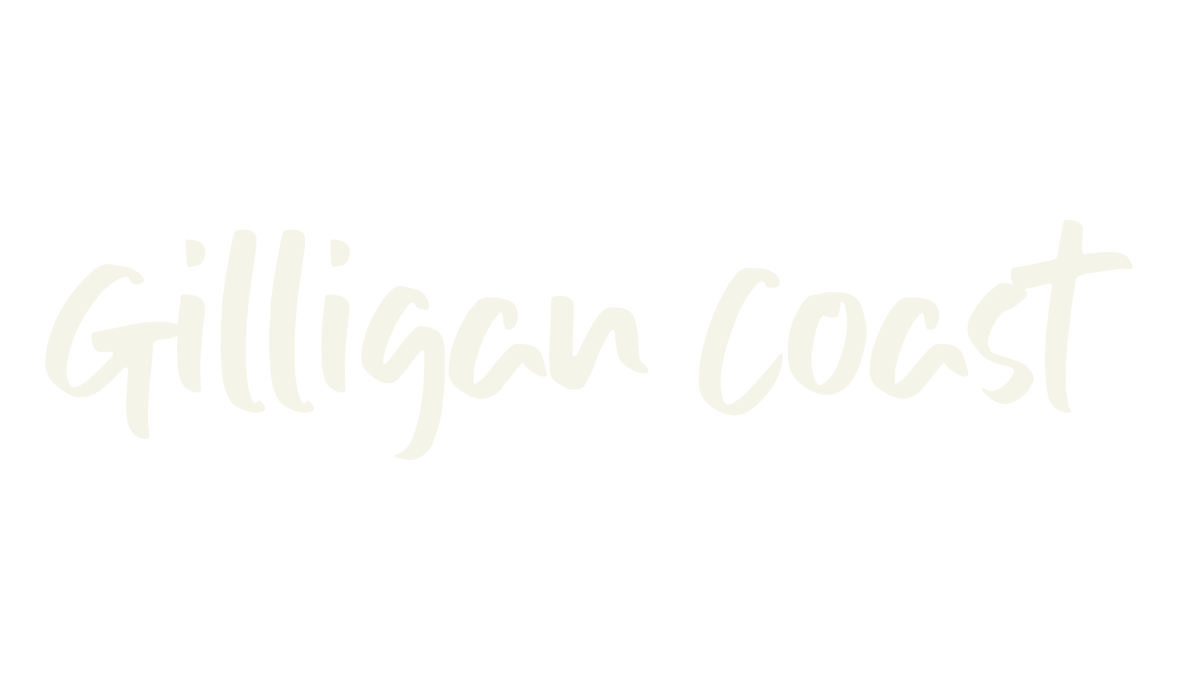 Gilligan Coast, handwriting font preview