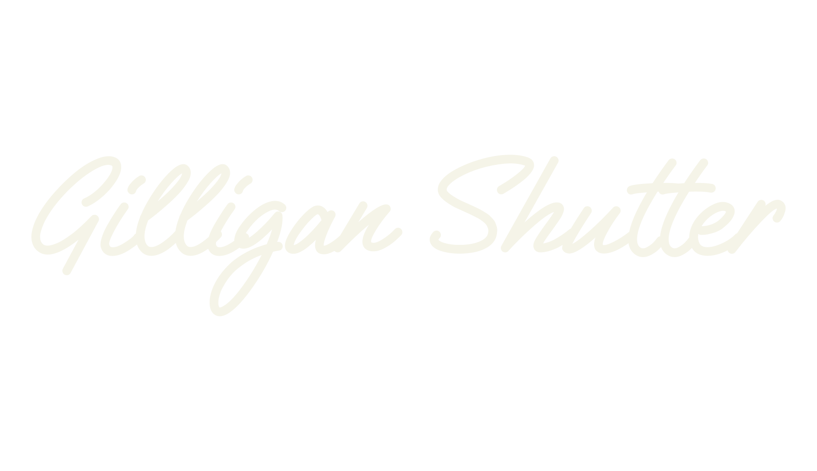 Gilligan Shutter, handwritten font preview