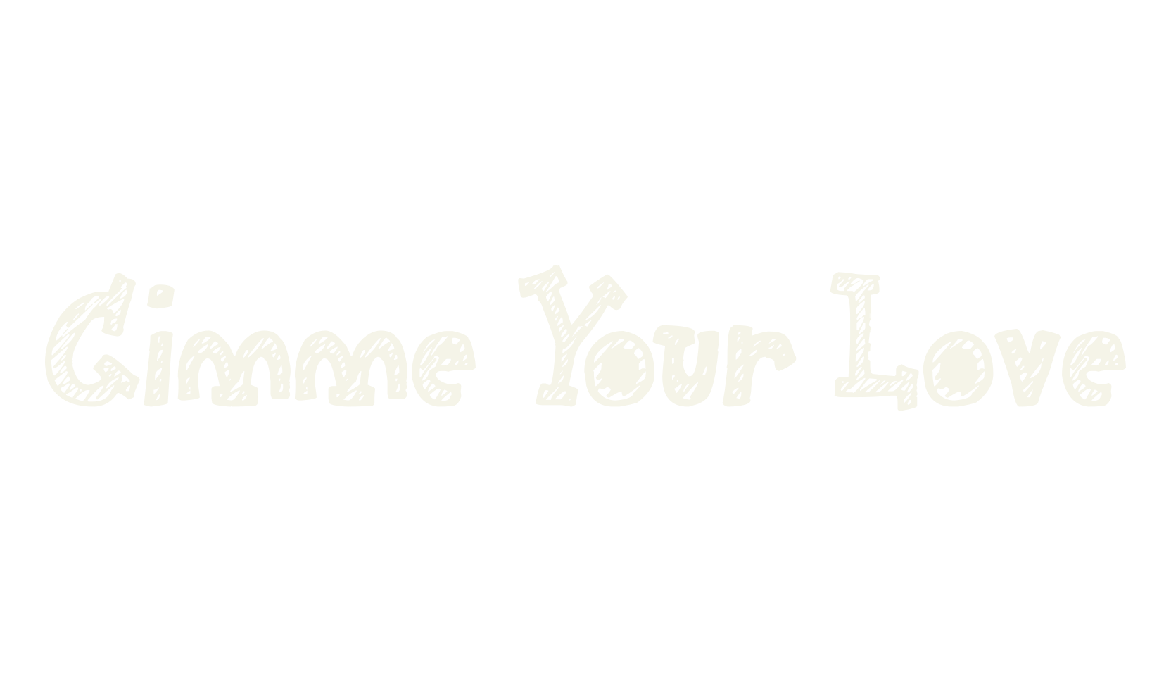 Gimme Your Love, display market font preview