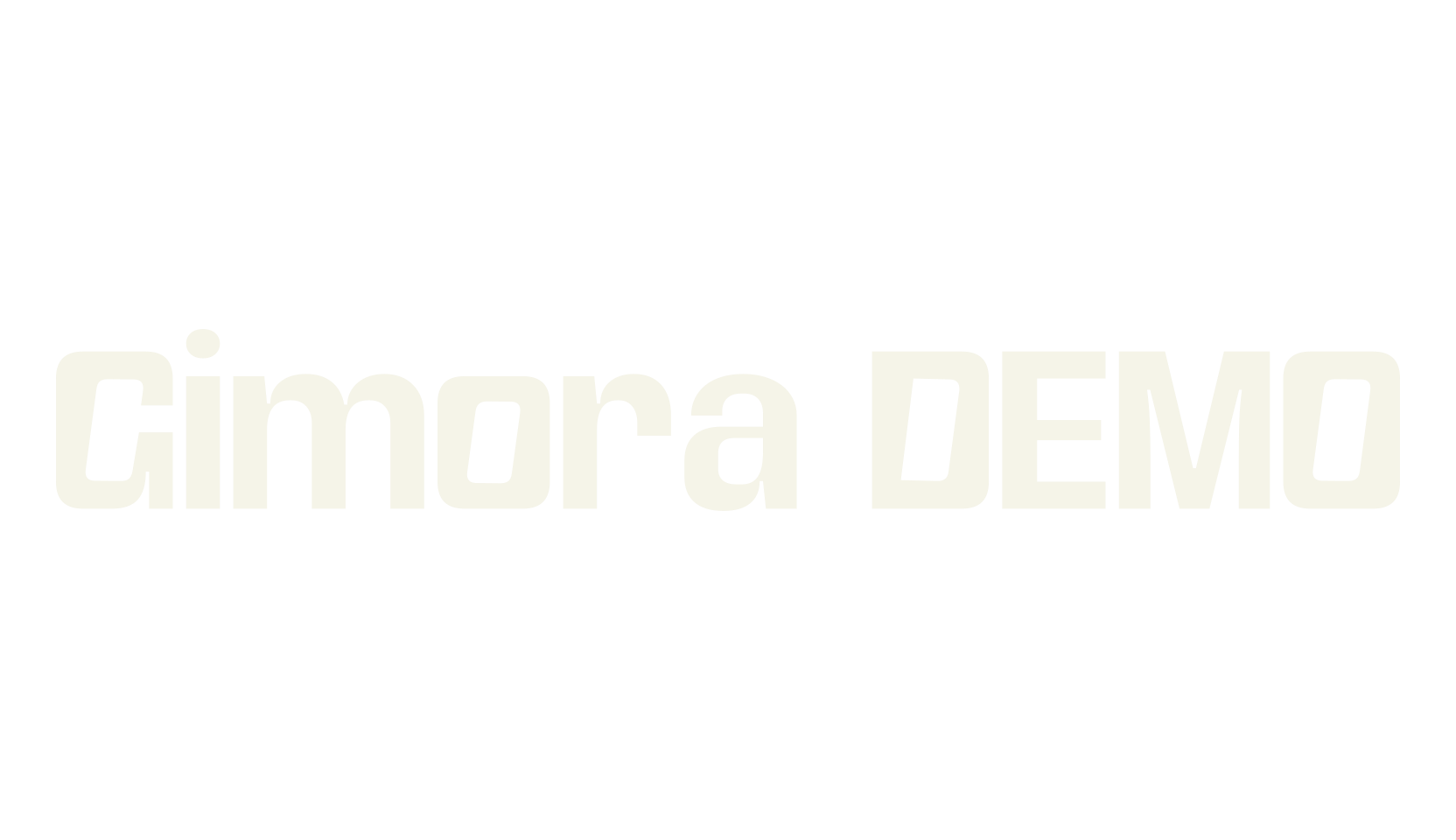 Gimora DEMO, cyber font preview