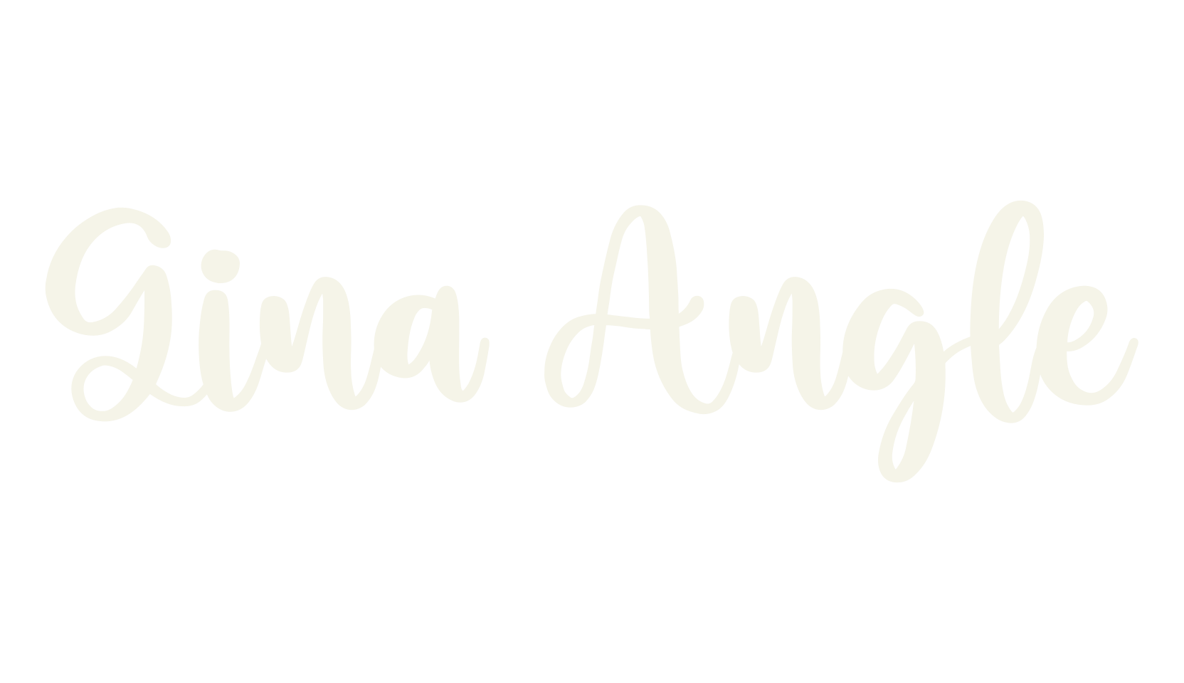 Gina Angle, brush font preview