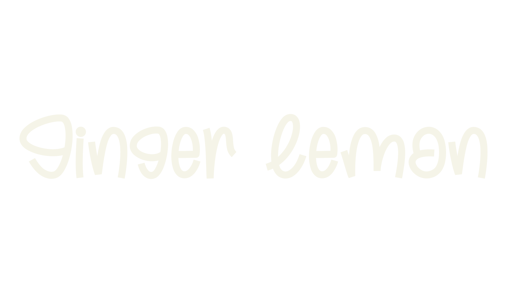 Ginger Lemon, cursive font preview