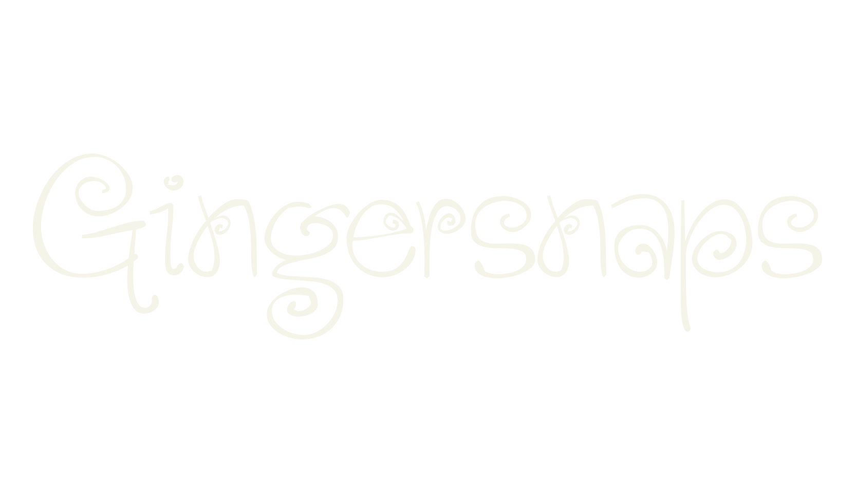 Gingersnaps, handwritten font preview