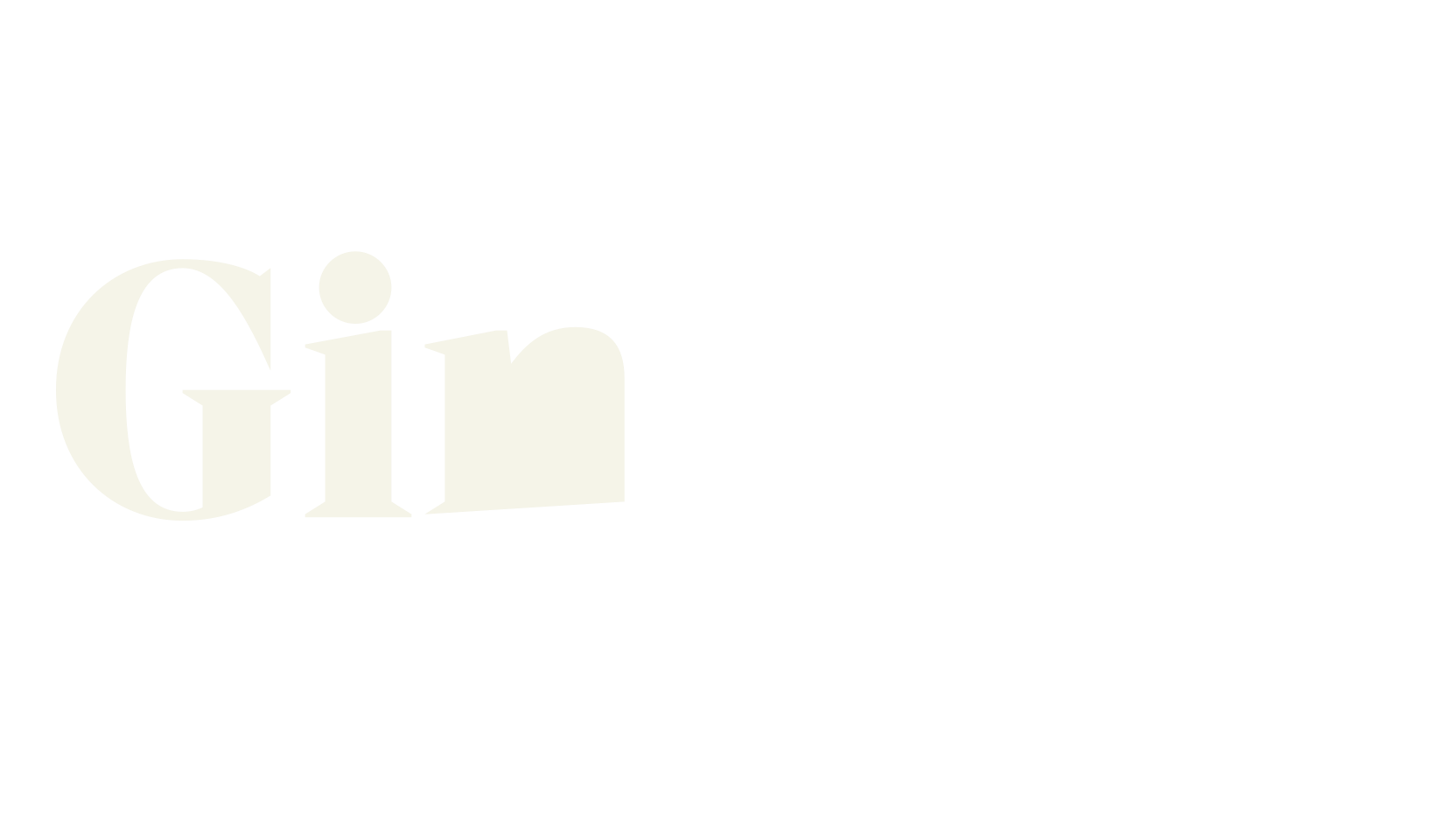 Gintage, letter font preview