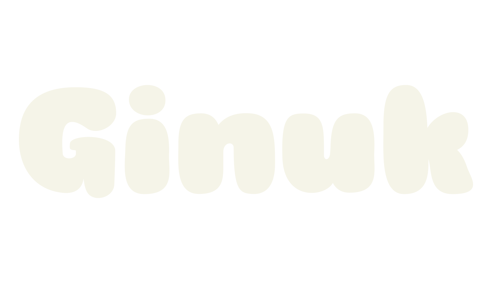 Ginuk, bubble letters font preview
