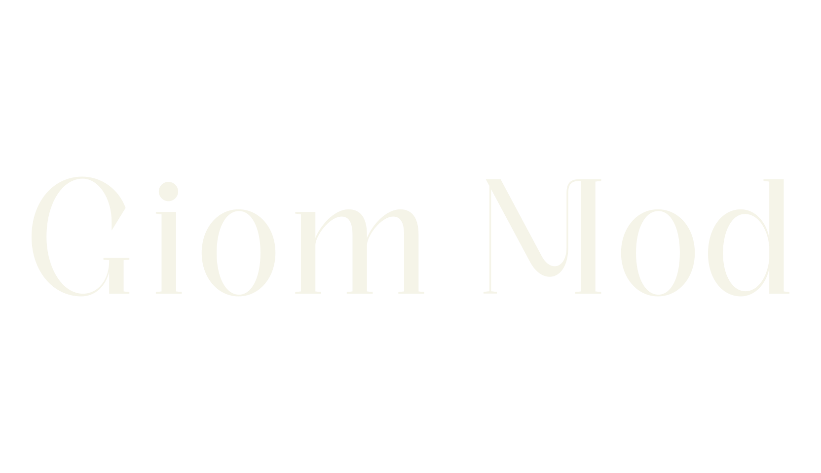 Giom Mod, unique font preview