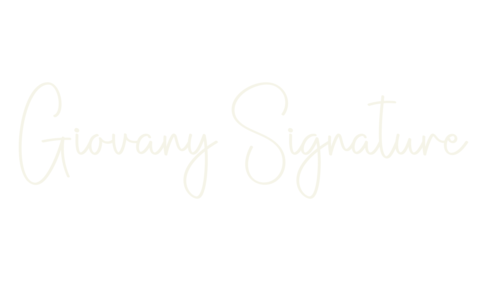 Giovany Signature, calligraphy font preview