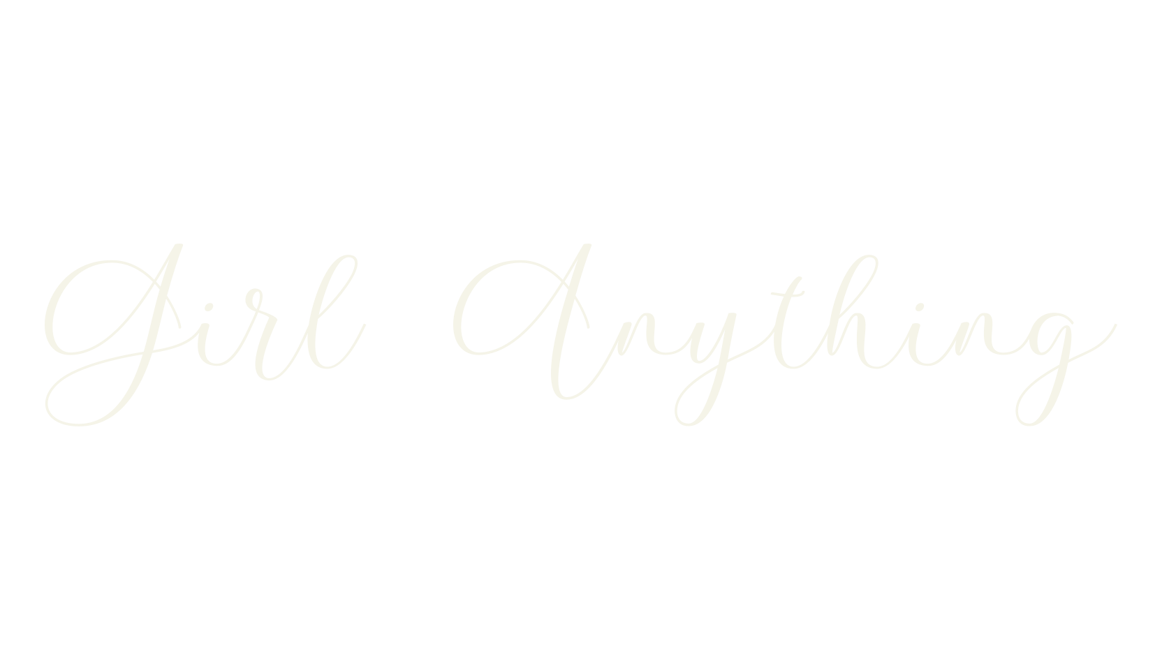 Girl Anything, calligraphy font preview