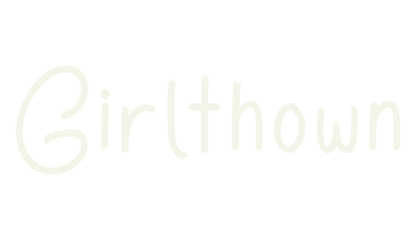 Girlthown, script font preview