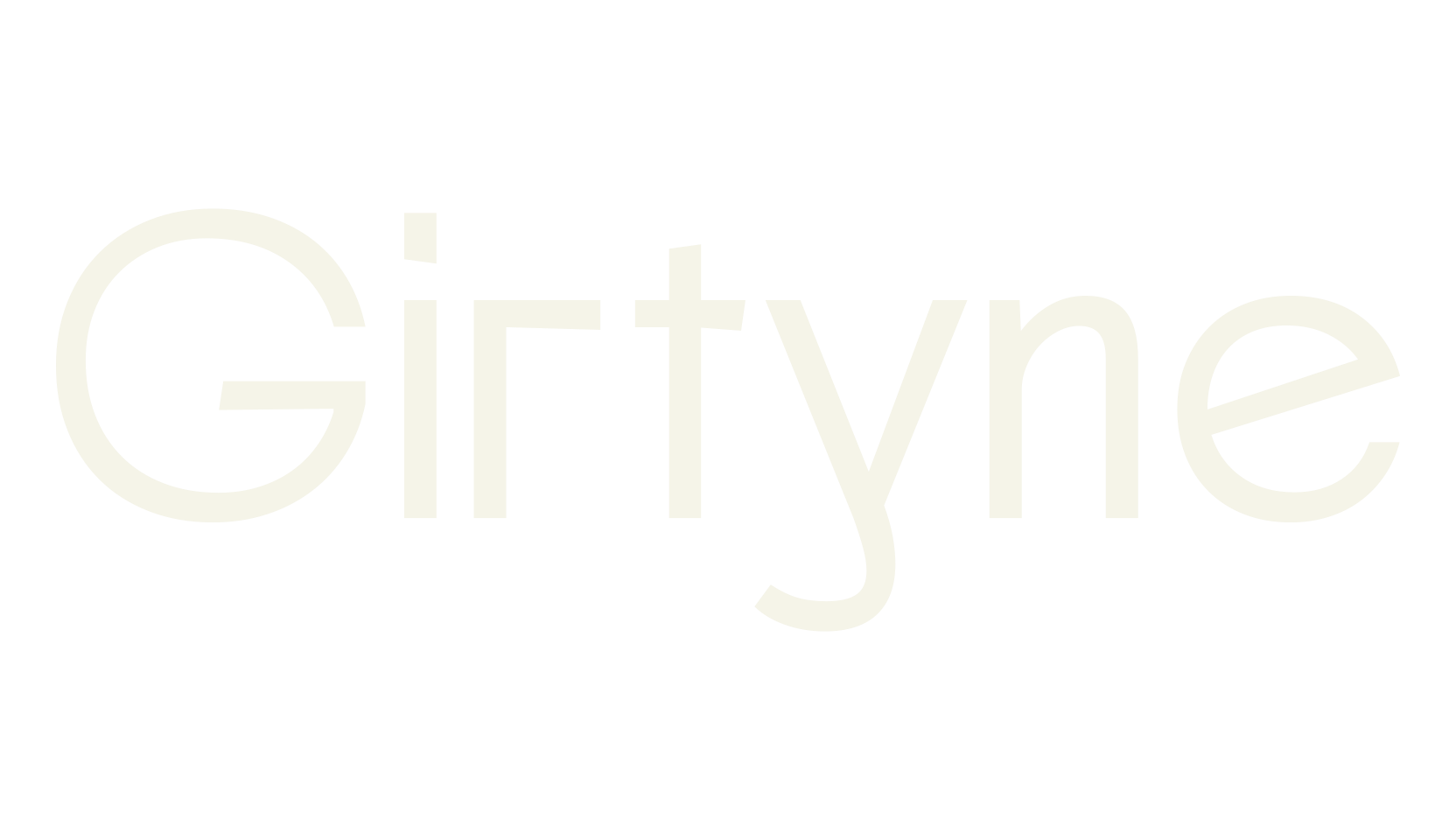 Girtyne, cyrillic font preview
