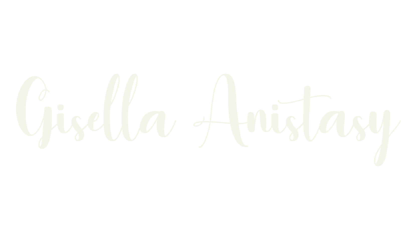 Gisella Anistasy, fashion sign font preview