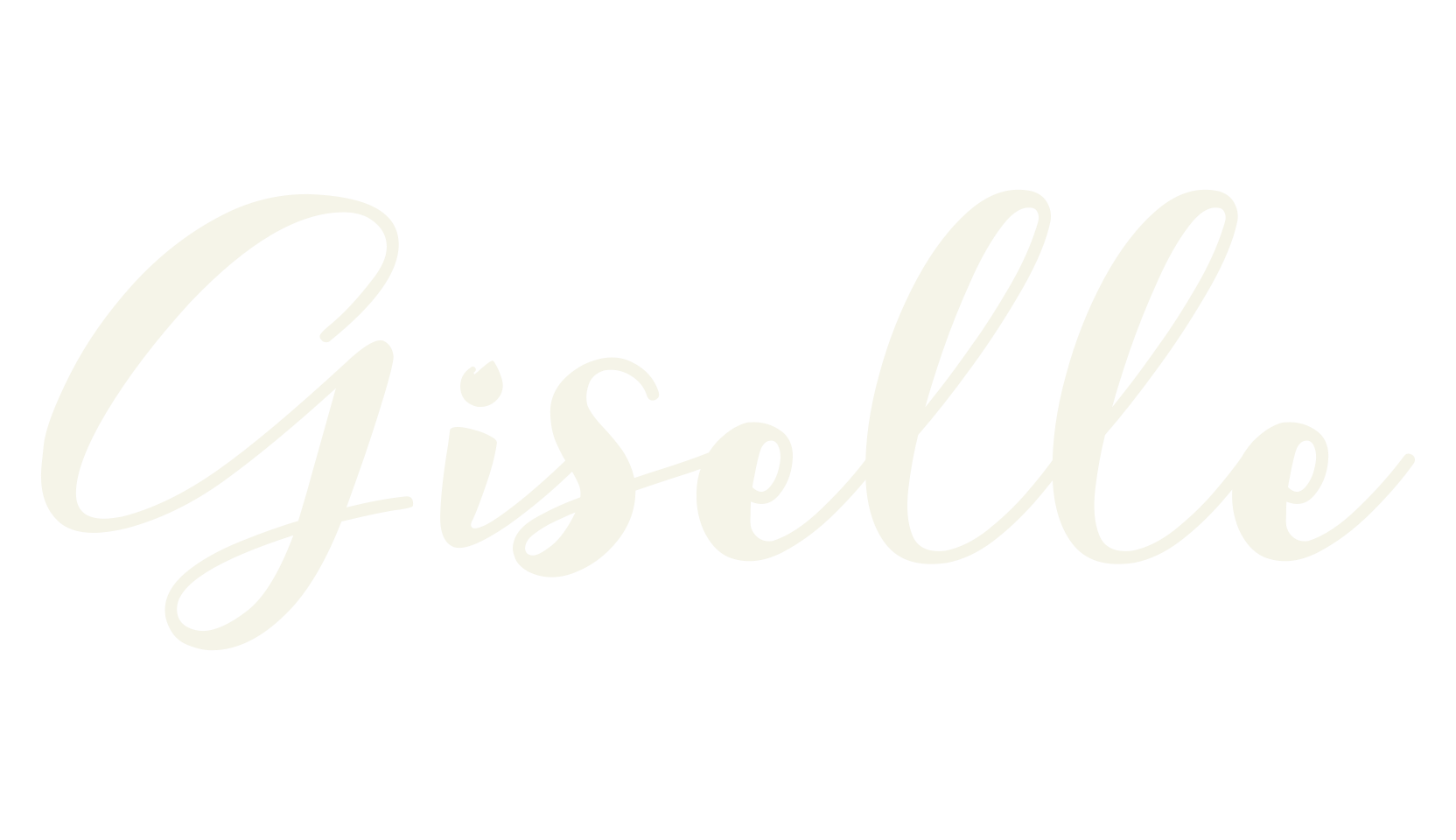 Giselle, cursive font preview