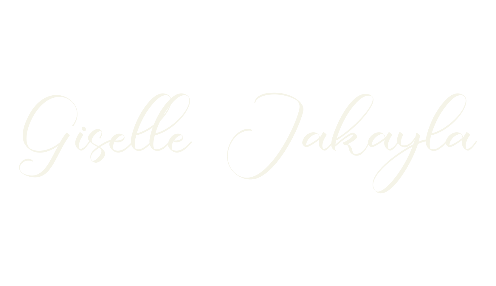 Giselle Jakayla, handwriting font preview