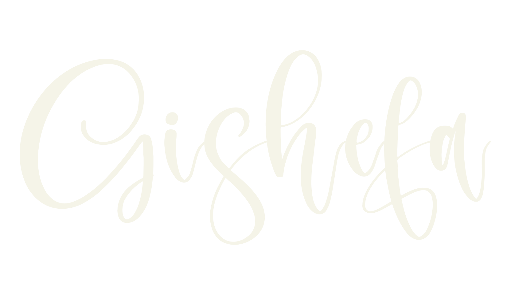 Gishefa, script font preview