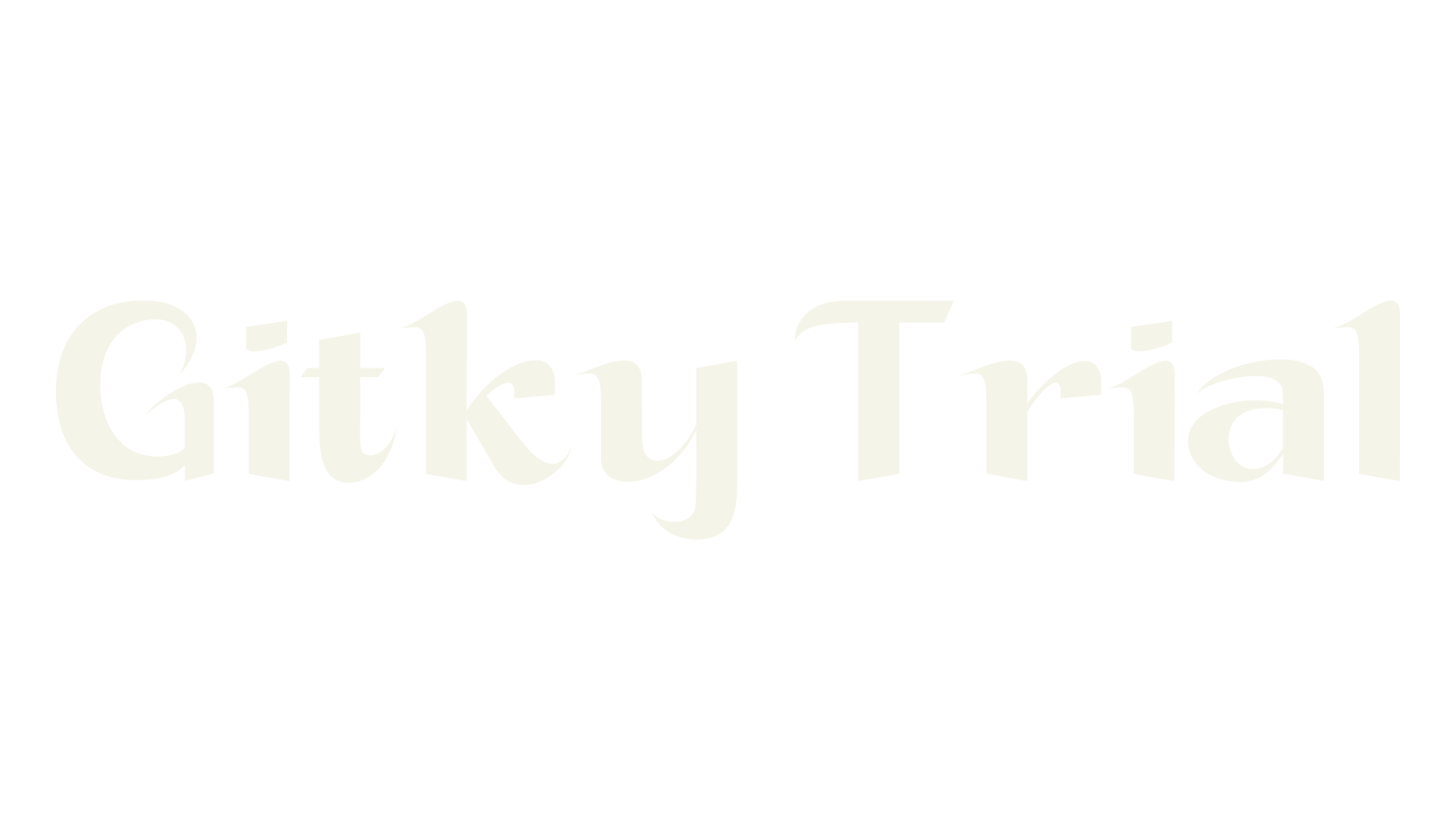 Gitky Trial, sans serif font preview