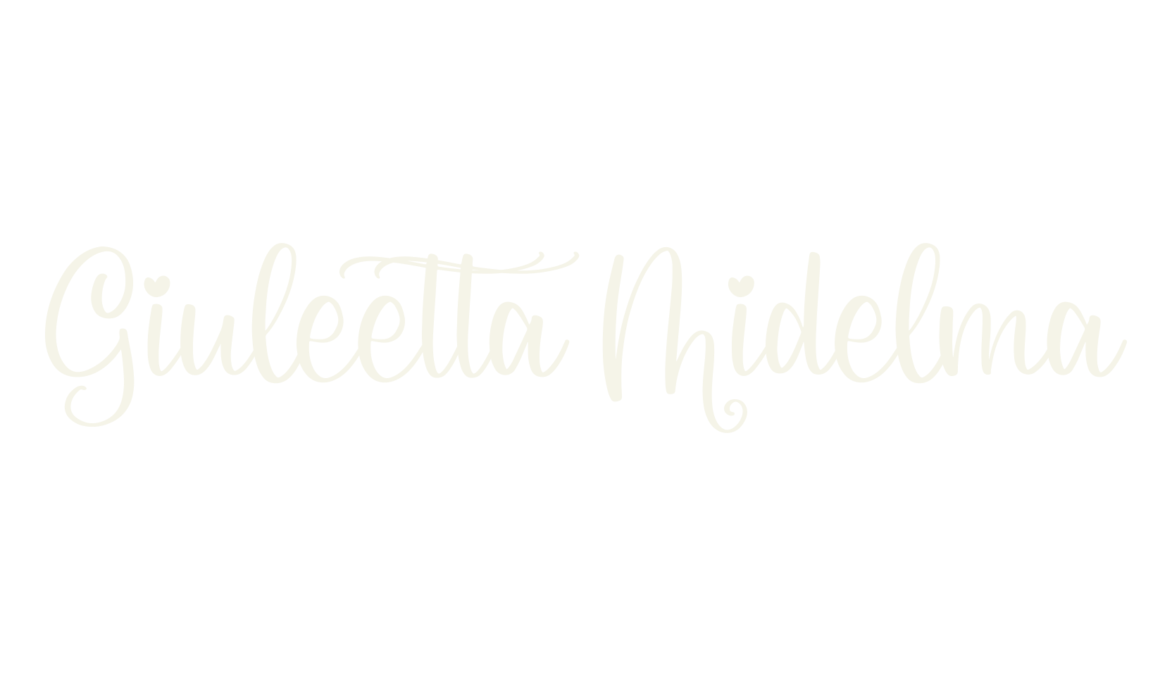 Giuleetta Midelma, cursive font preview