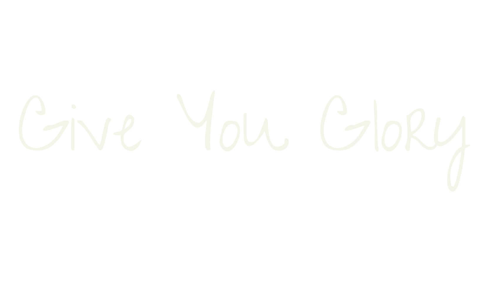 Give You Glory, handwritten font preview