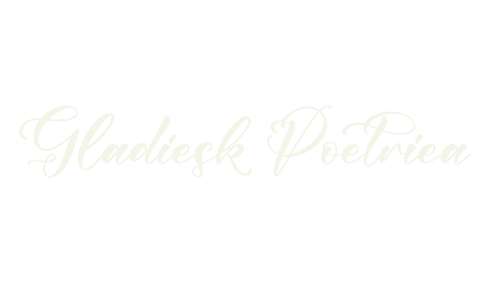 Gladiesk Poetriea, calligraphy font preview