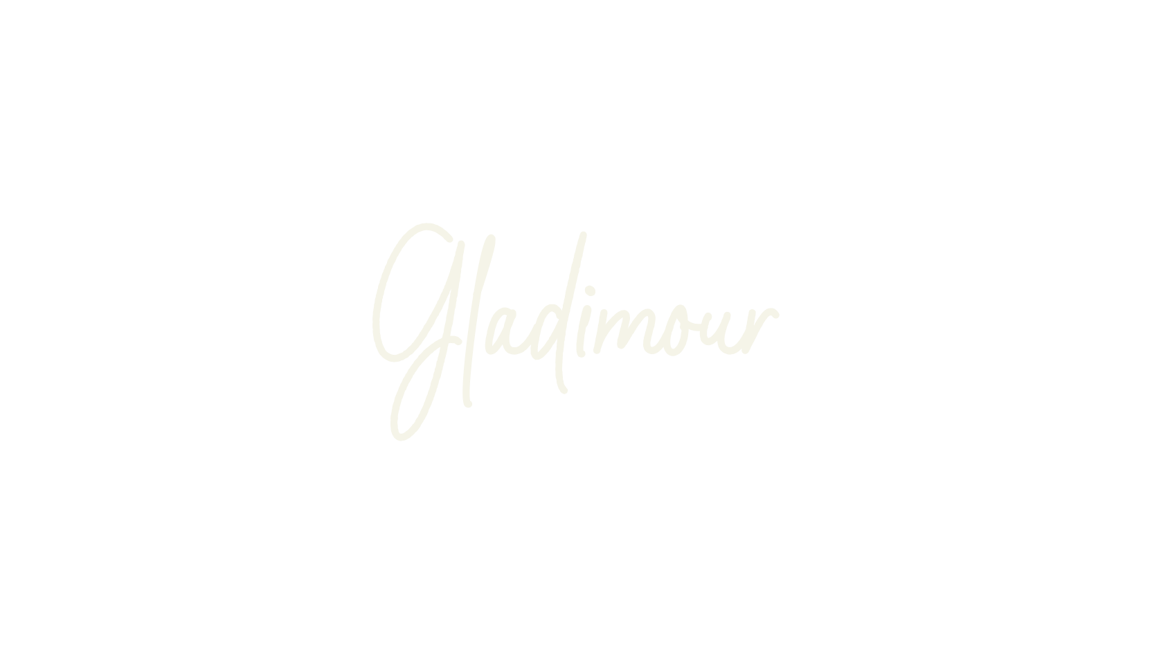 Gladimour, cursive font preview